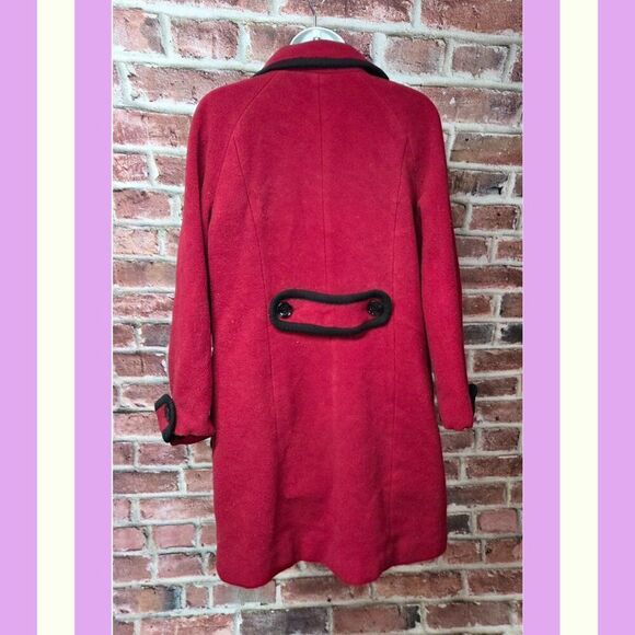 Women's CALVIN KLEIN Button Down Wool Coat Size Small - Picture 2 of 6